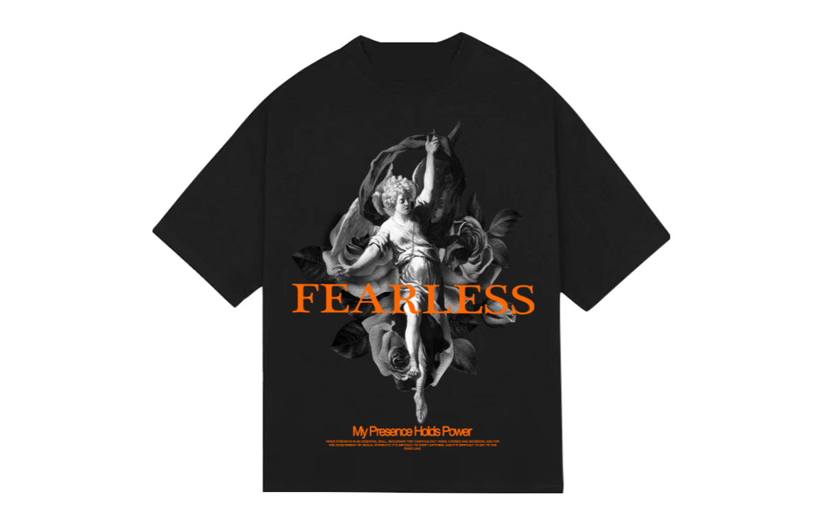 FEARLESS X BLACK TEE – vérve club