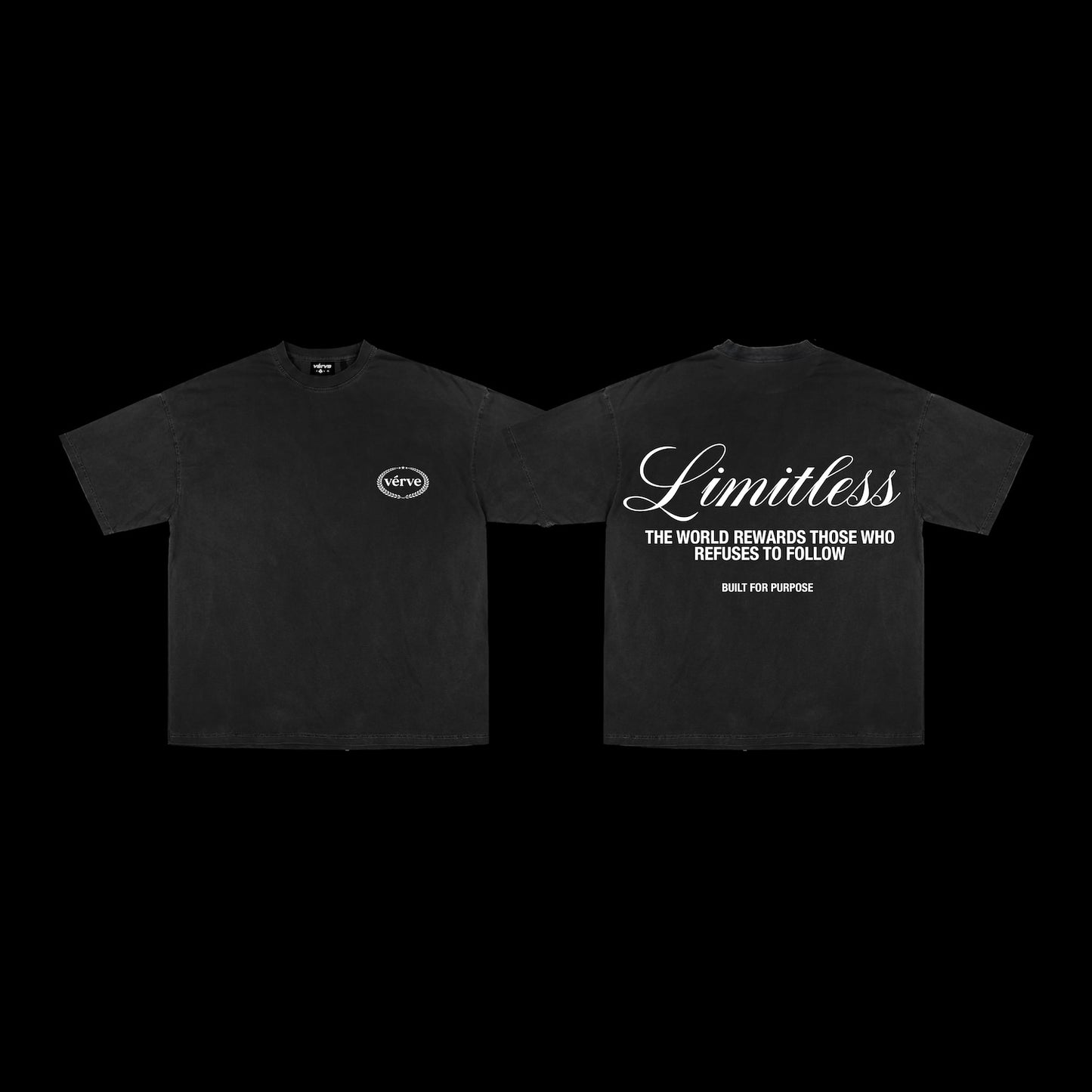 LIMITLESS OBSIDIAN BLACK TEE