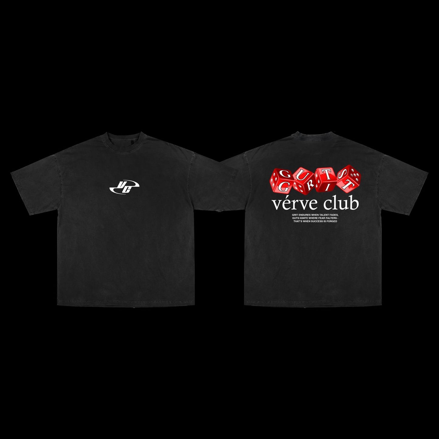 🎲 GRIT & GUTS DICE TEE (BLACK)