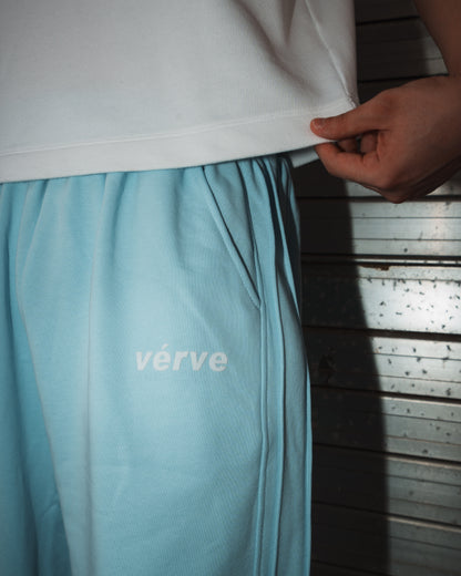 PLEATED SWEATPANTS — BABY BLUE EDITION