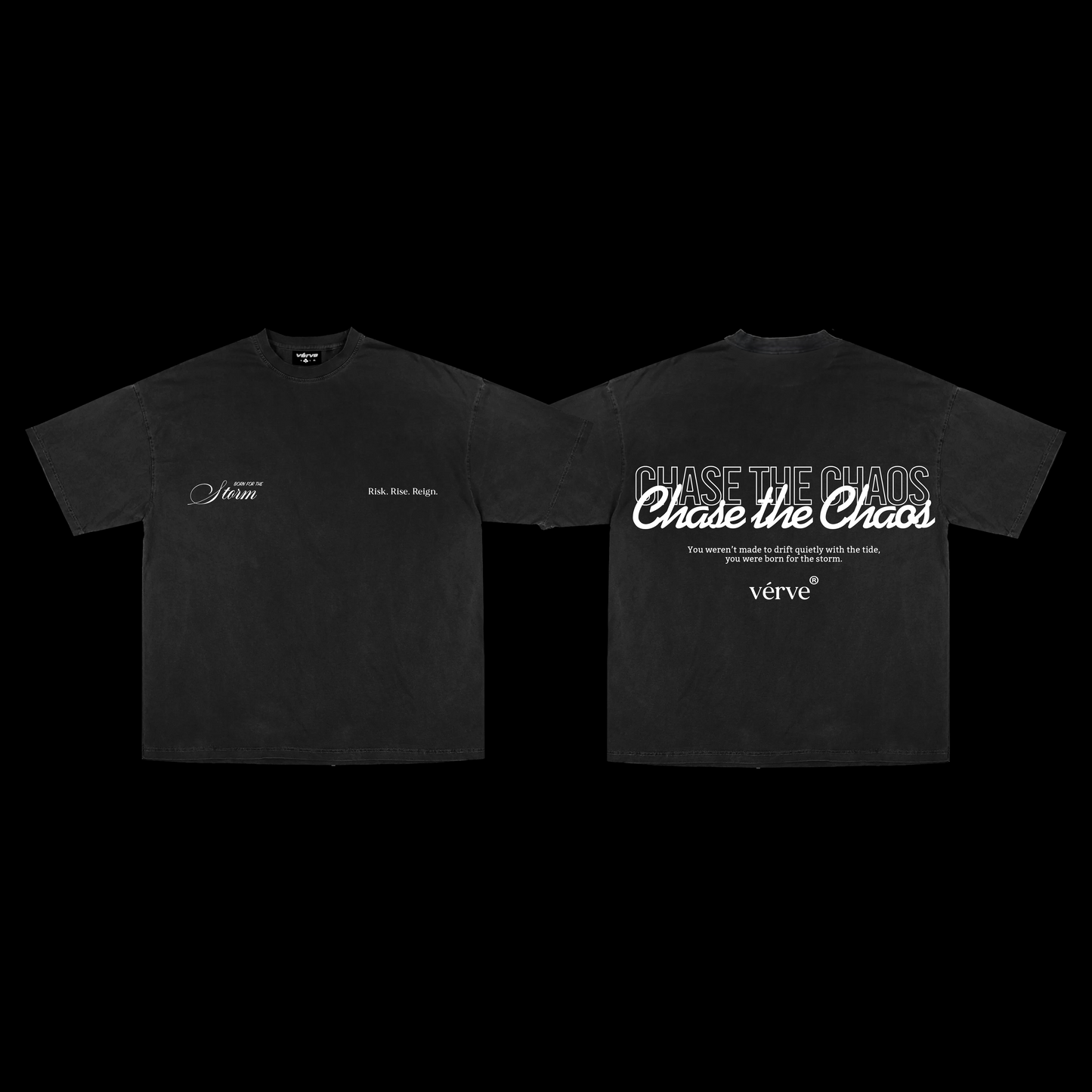[COMING SOON] CHASE THE CHAOS TEE (OBSIDIAN BLACK)