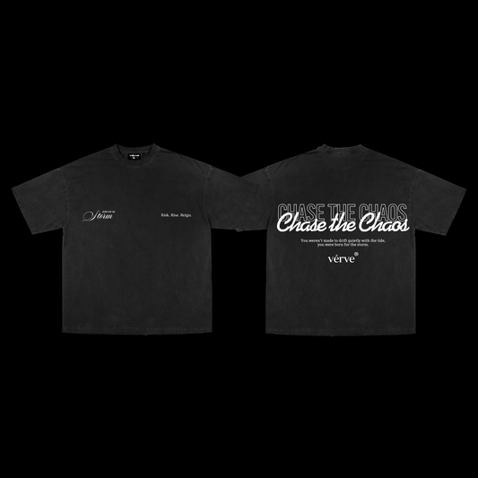 [COMING SOON] CHASE THE CHAOS TEE (OBSIDIAN BLACK)