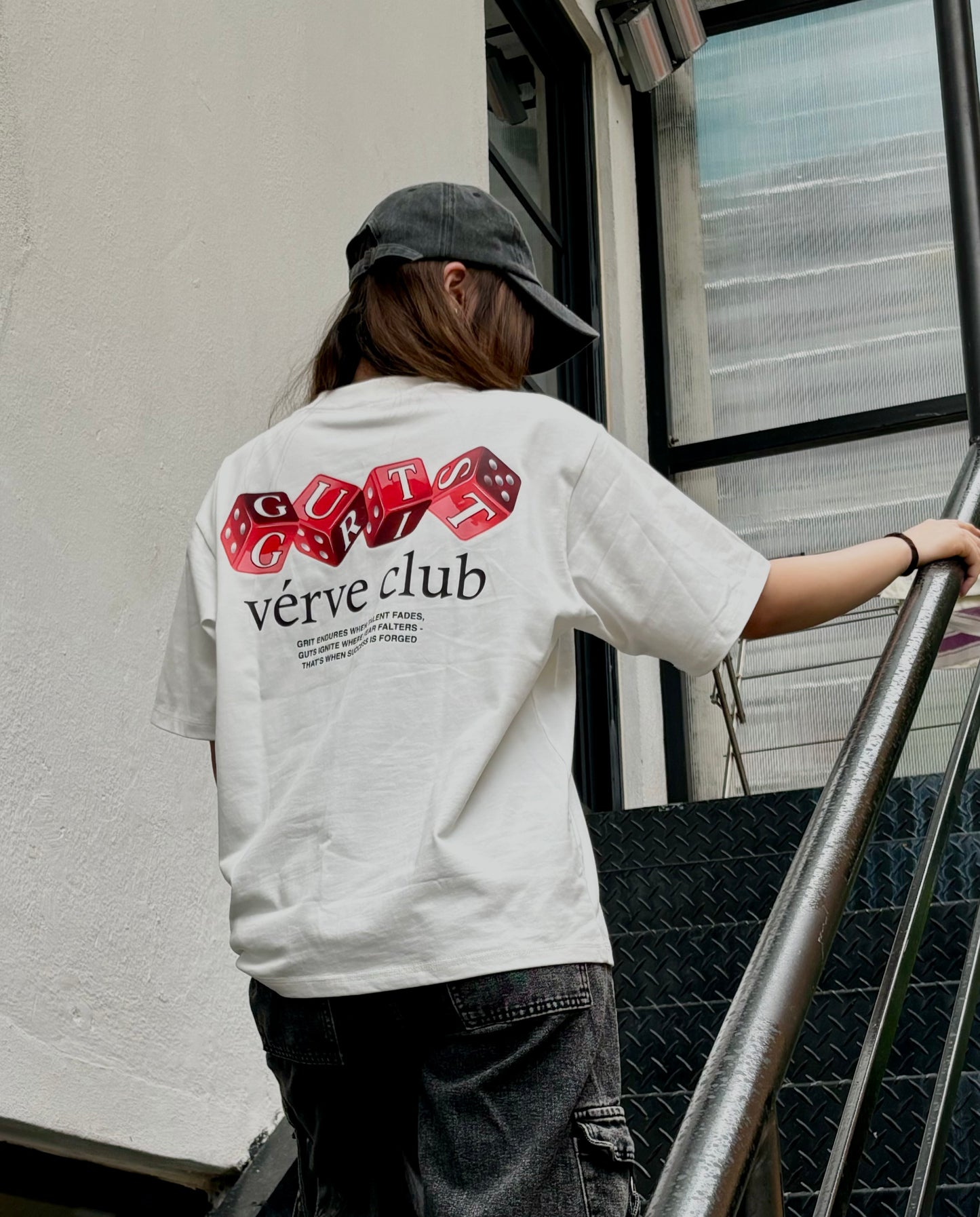 🎲 GRIT & GUTS DICE TEE (WHITE)