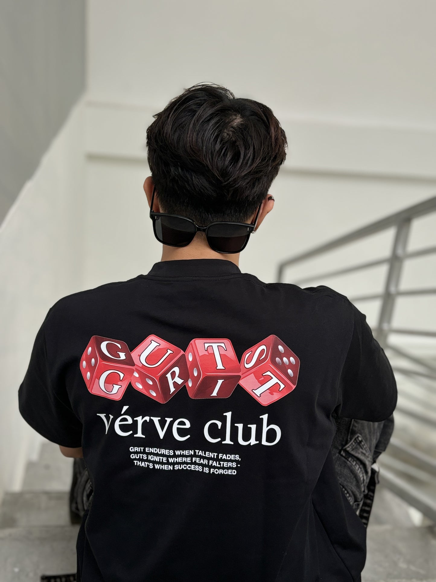 🎲 GRIT & GUTS DICE TEE (BLACK)