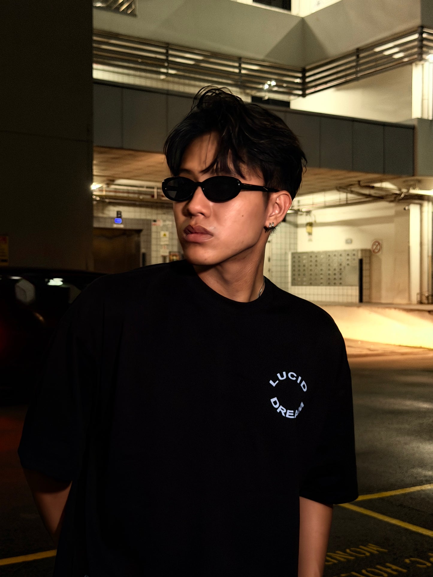 LUCID DREAM OBSIDIAN BLACK TEE
