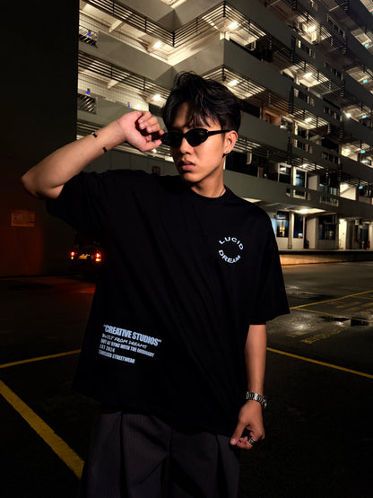 LUCID DREAM OBSIDIAN BLACK TEE