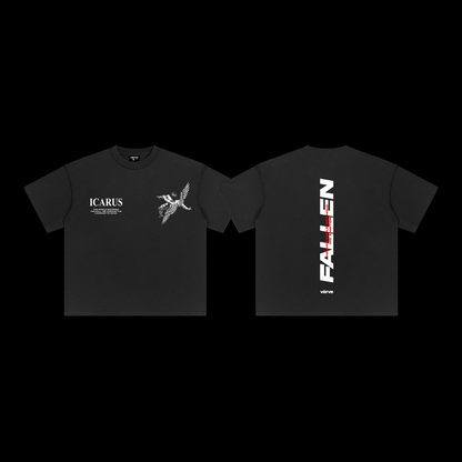 (DROPPING SOON) ICARUS FALLEN ANGEL OBSIDIAN BLACK TEE