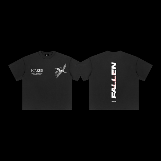 (DROPPING SOON) ICARUS FALLEN ANGEL OBSIDIAN BLACK TEE