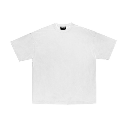 OBSIDIAN BLACK / LUNA WHITE OVERSIZED CROPPED TEE