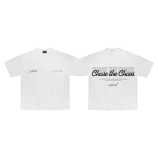 *LIMITED* CHASE THE CHAOS LUNAR WHITE TEE