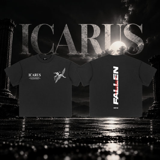 ICARUS FALLEN ANGEL OBSIDIAN BLACK TEE